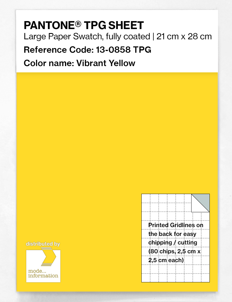 Artikelbild 1 des Artikels “PANTONE® TPG SHEET 13-0858 TPG Vibrant Yellow “