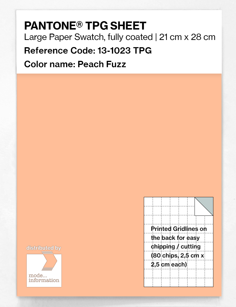 Product image 1 of the product “PANTONE® TPG SHEET 13-1023 TPG Peach Fuzz ”