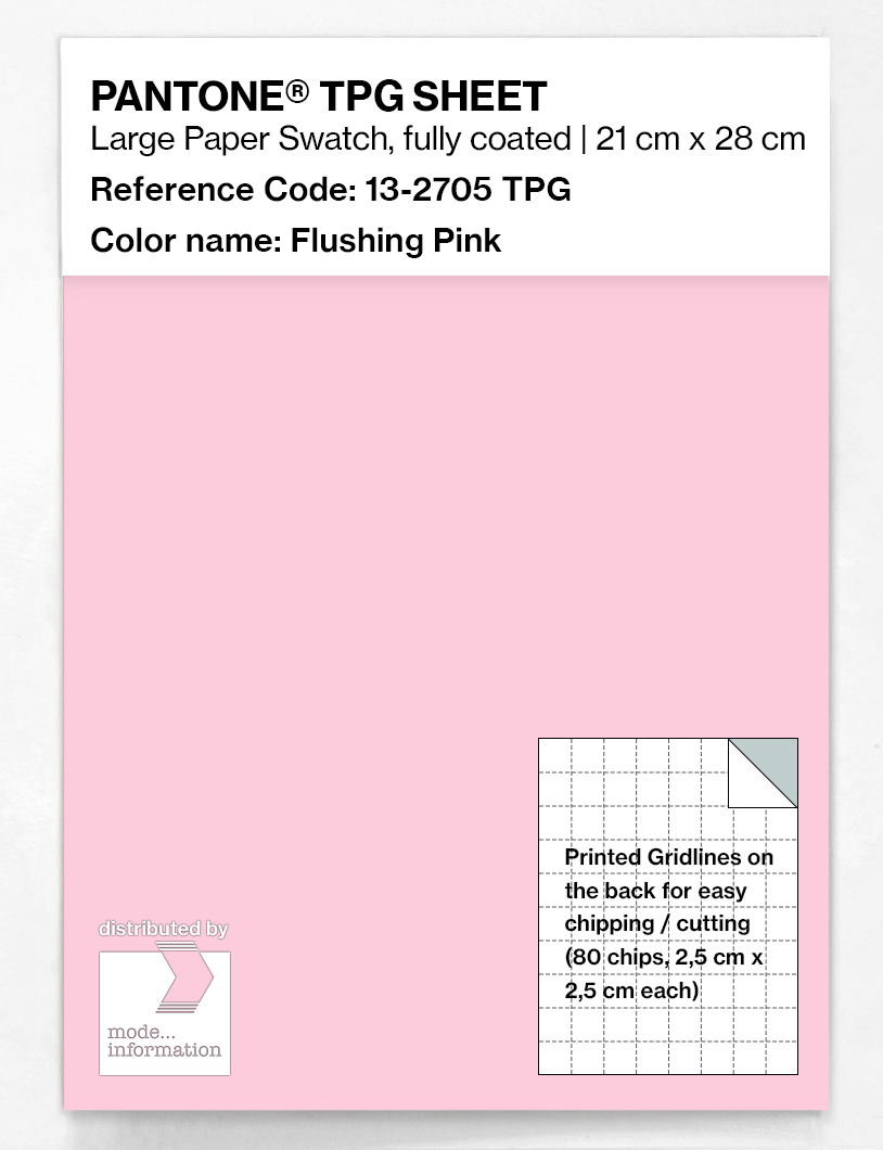 Product image 1 of the product “PANTONE® TPG SHEET 13-2705 TPG Flushing Pink ”