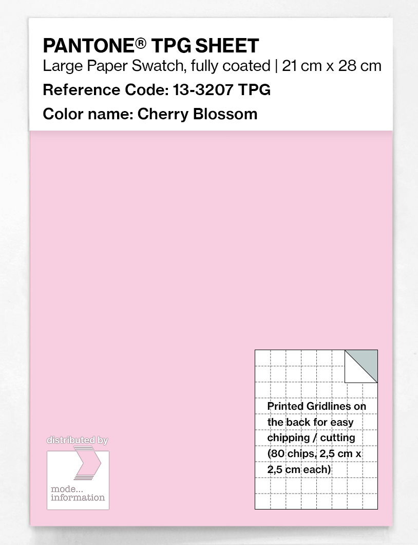 Product image 1 of the product “PANTONE® TPG SHEET 13-3207 TPG Cherry Blossom ”