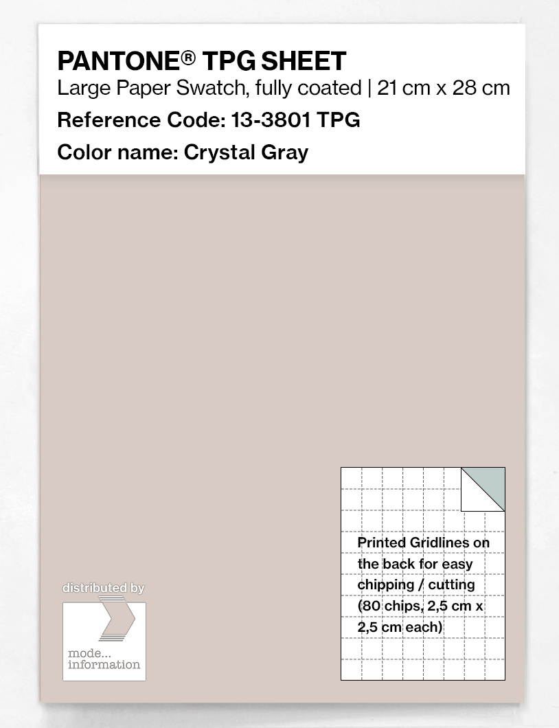 Artikelbild 1 des Artikels “PANTONE® TPG SHEET 13-3801 TPG Crystal Gray “