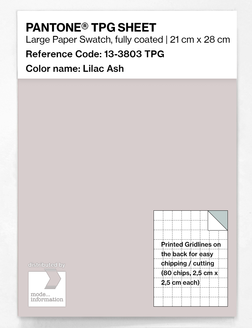 Product image 1 of the product “PANTONE® TPG SHEET 13-3803 TPG Lilac Ash ”
