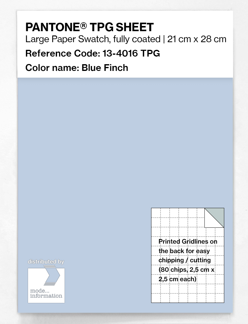 Product image 1 of the product “PANTONE® TPG SHEET 13-4016 TPG Blue Finch ”