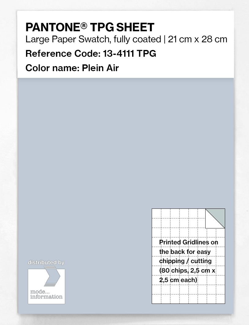 Product image 1 of the product “PANTONE® TPG SHEET 13-4111 TPG Plein Air ”