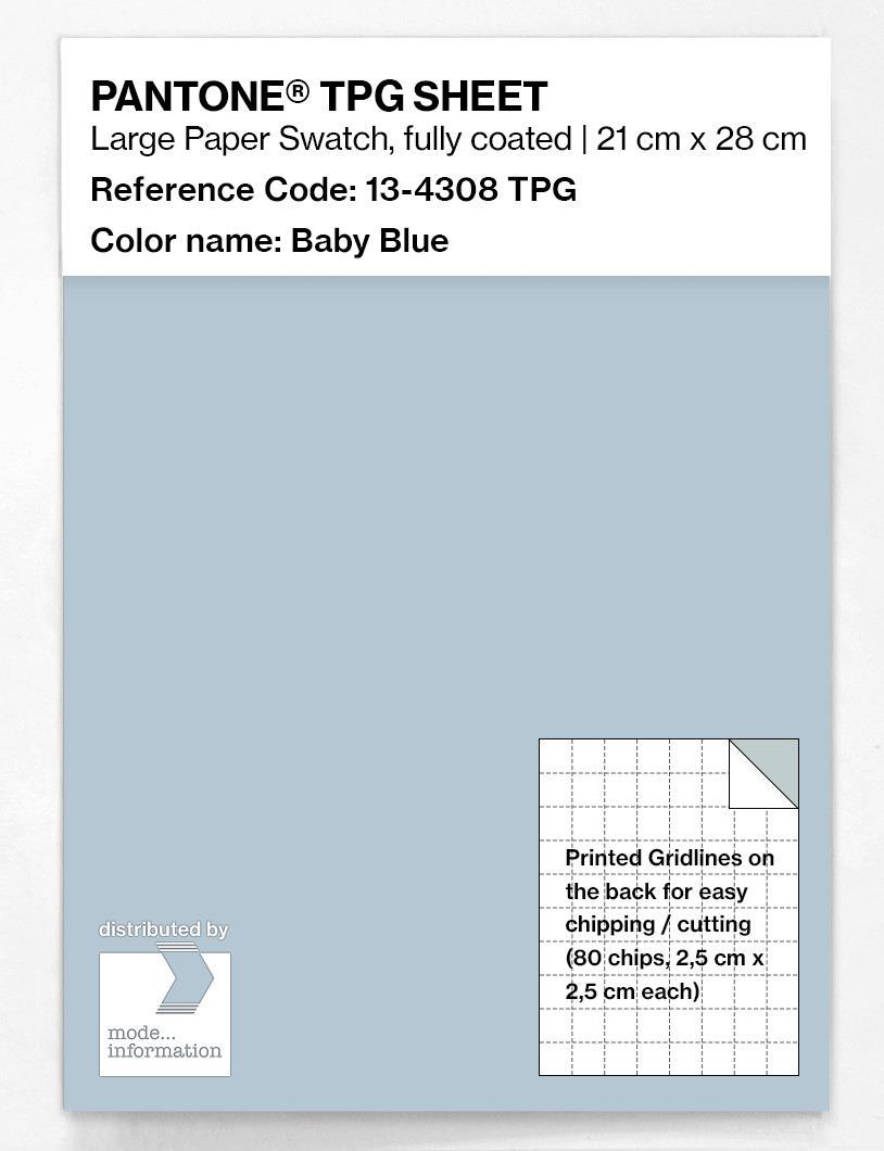 Artikelbild 1 des Artikels “PANTONE® TPG SHEET 13-4308 TPG Baby Blue “