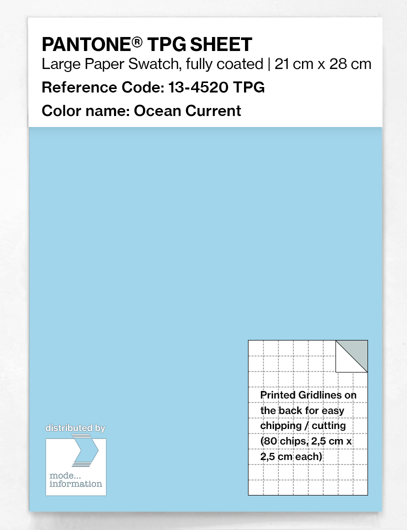 Product image 1 of the product “PANTONE® TPG SHEET 13-4520 TPG Ocean Current ”