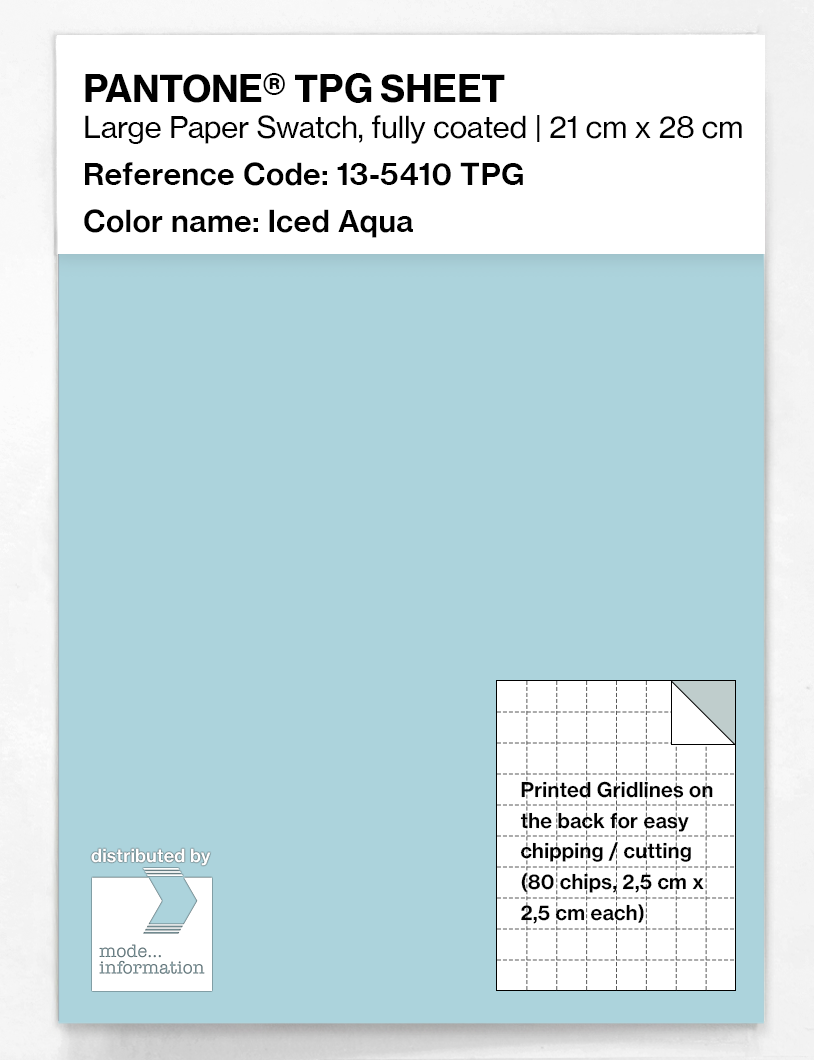 Artikelbild 1 des Artikels “PANTONE® TPG SHEET 13-5410 TPG Iced Aqua “