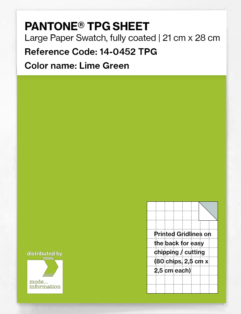 Artikelbild 1 des Artikels “PANTONE® TPG SHEET 14-0452 TPG Lime Green “
