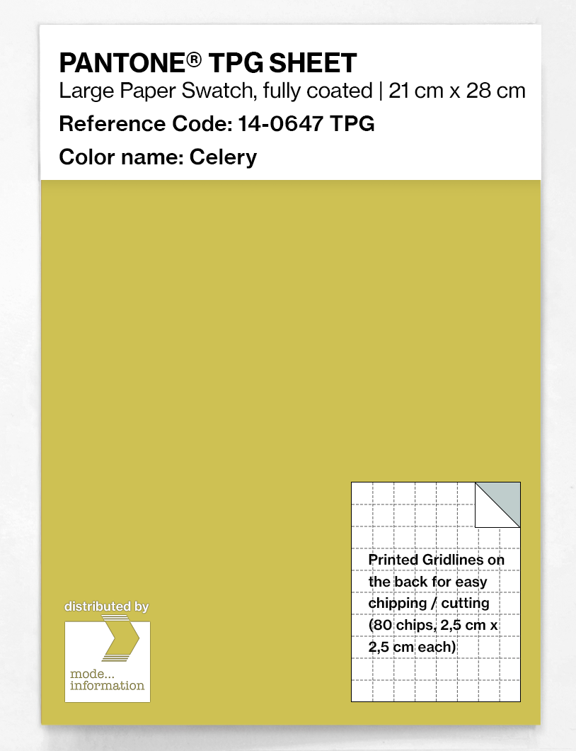 Product image 1 of the product “PANTONE® TPG SHEET 14-0647 TPG Celery ”
