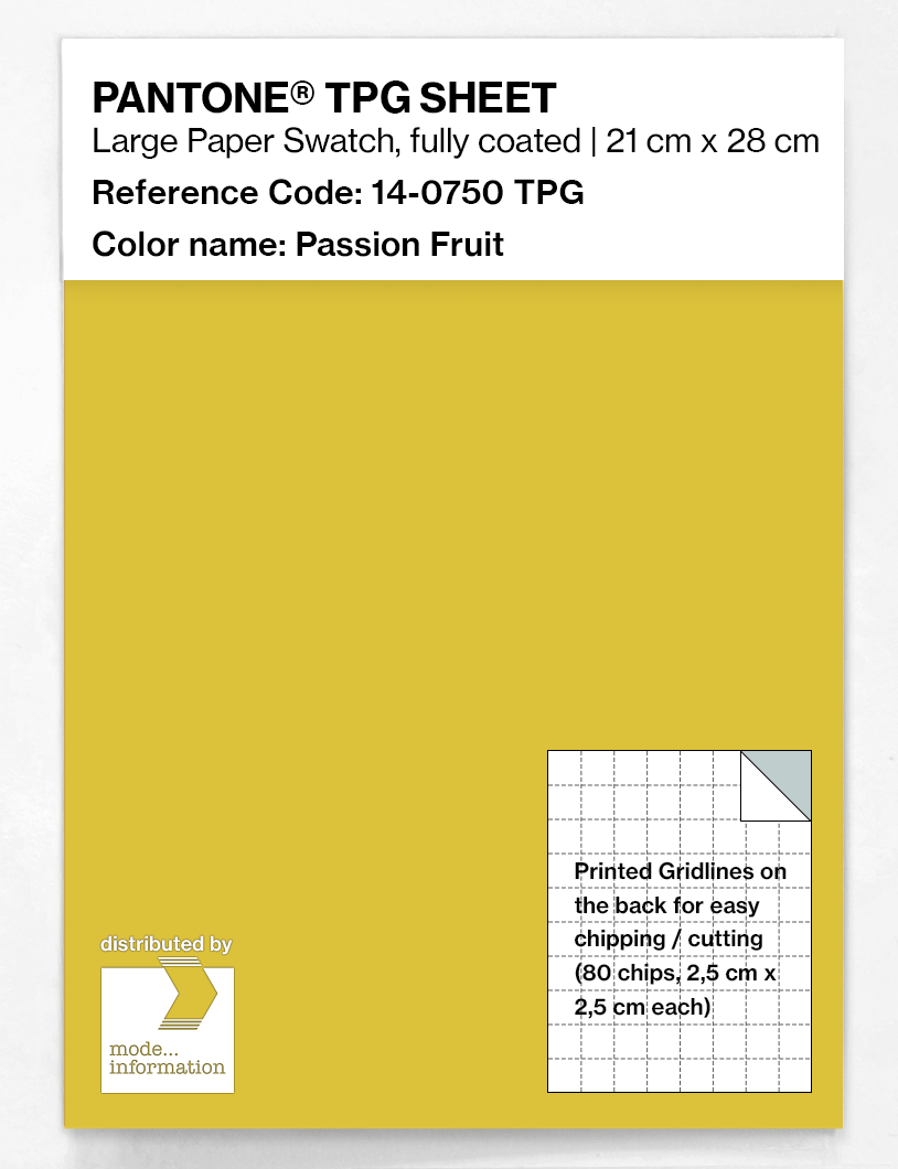 Artikelbild 1 des Artikels “PANTONE® TPG SHEET 14-0750 TPG Passion Fruit “