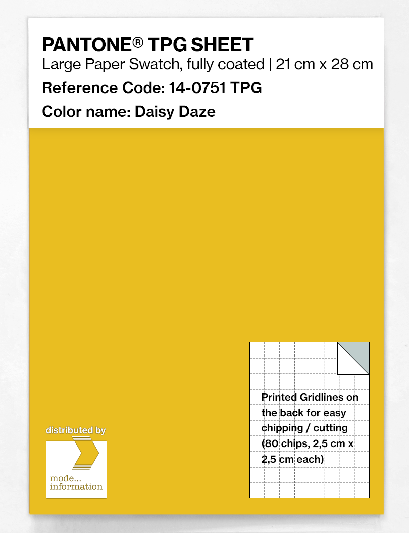 Product image 1 of the product “PANTONE® TPG SHEET 14-0751 TPG Daisy Daze ”