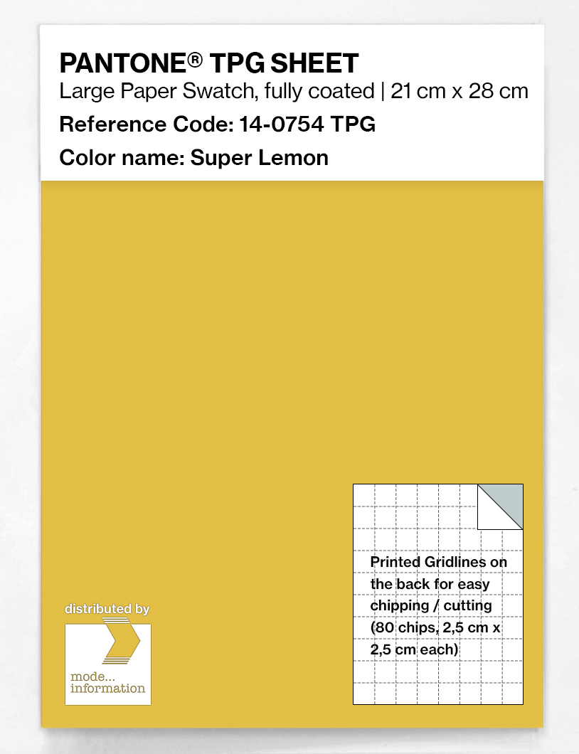 Artikelbild 1 des Artikels “PANTONE® TPG SHEET 14-0754 TPG Super Lemon “