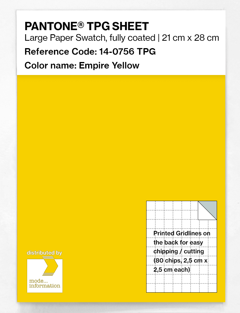 Artikelbild 1 des Artikels “PANTONE® TPG SHEET 14-0756 TPG Empire Yellow “