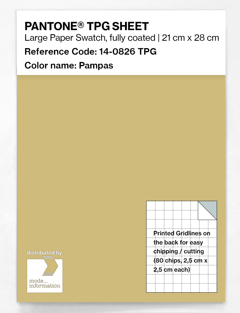 Product image 1 of the product “PANTONE® TPG SHEET 14-0826 TPG Pampas ”