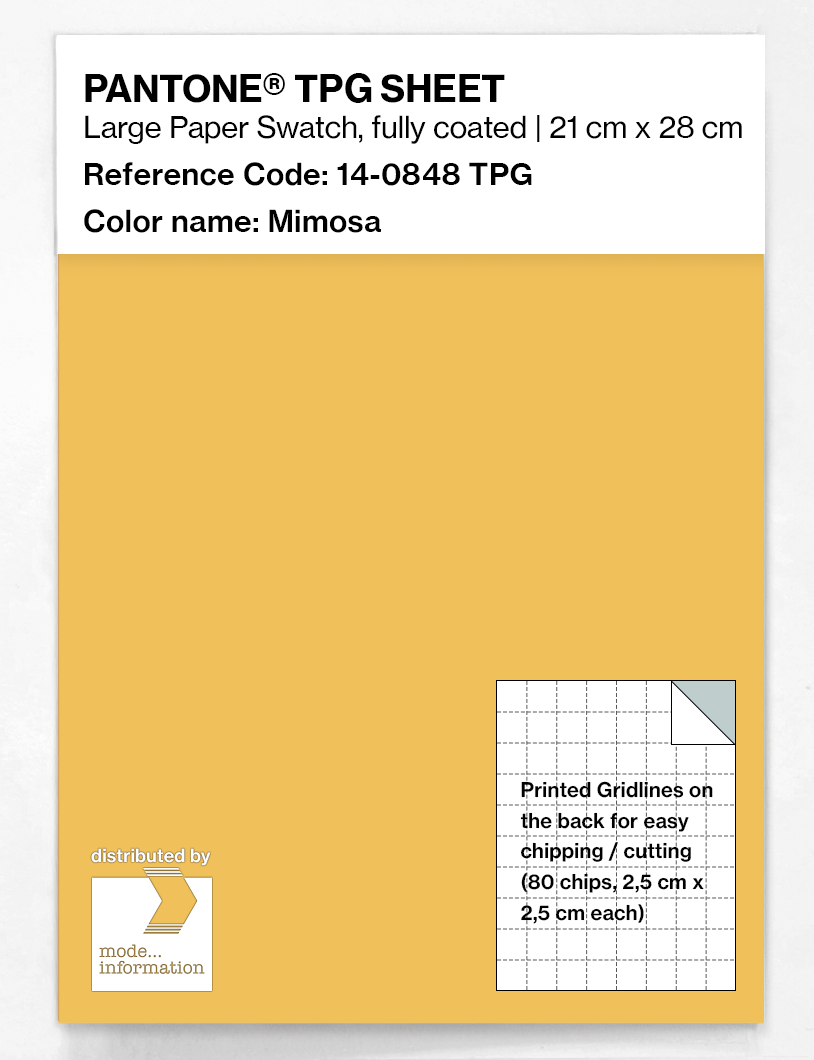 Product image 1 of the product “PANTONE® TPG SHEET 14-0848 TPG Mimosa ”