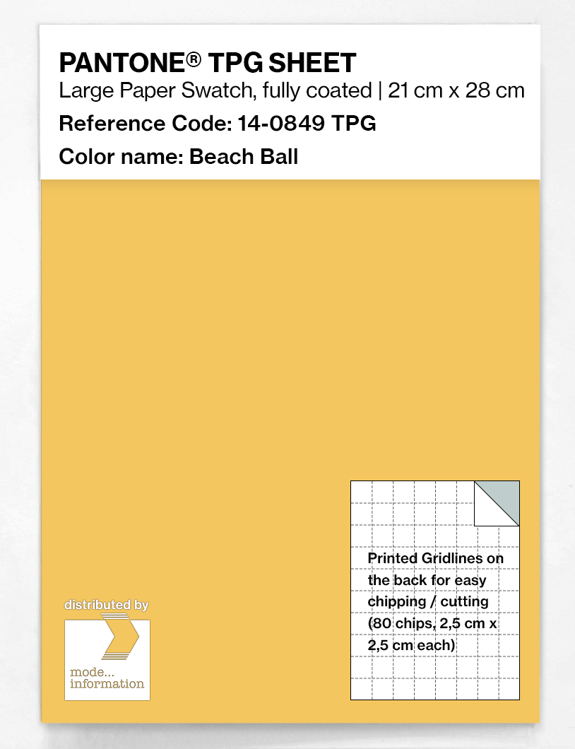 Artikelbild 1 des Artikels “PANTONE® TPG SHEET 14-0849 TPG Beach Ball “