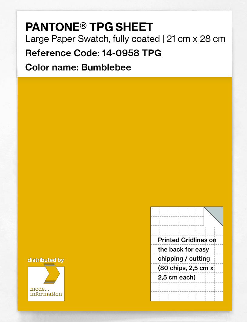 Product image 1 of the product “PANTONE® TPG SHEET 14-0958 TPG Bumblebee ”