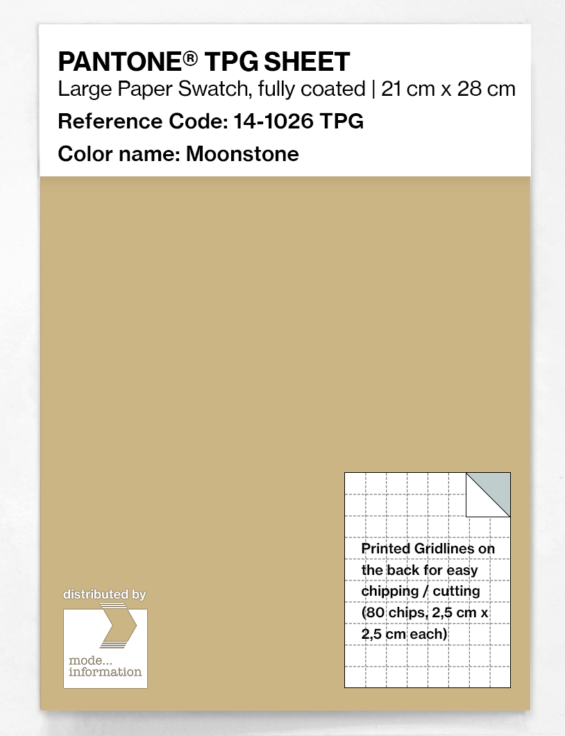 Product image 1 of the product “PANTONE® TPG SHEET 14-1026 TPG Moonstone ”