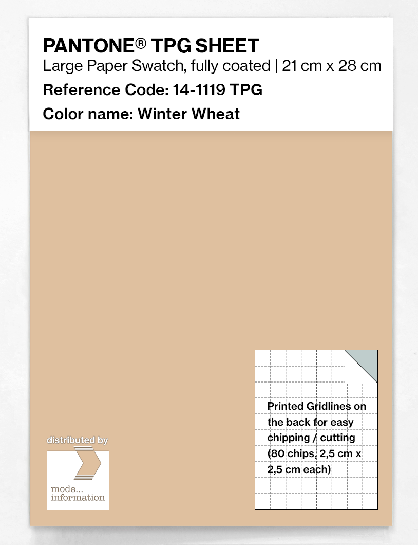 Product image 1 of the product “PANTONE® TPG SHEET 14-1119 TPG Winter Wheat ”
