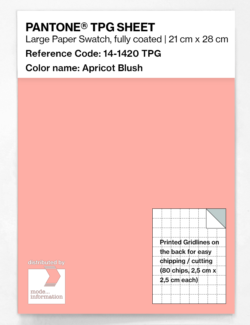 Artikelbild 1 des Artikels “PANTONE® TPG SHEET 14-1420 TPG Apricot Blush “