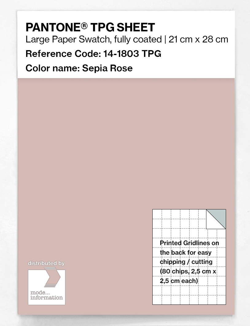 Artikelbild 1 des Artikels “PANTONE® TPG SHEET 14-1803 TPG Sepia Rose “