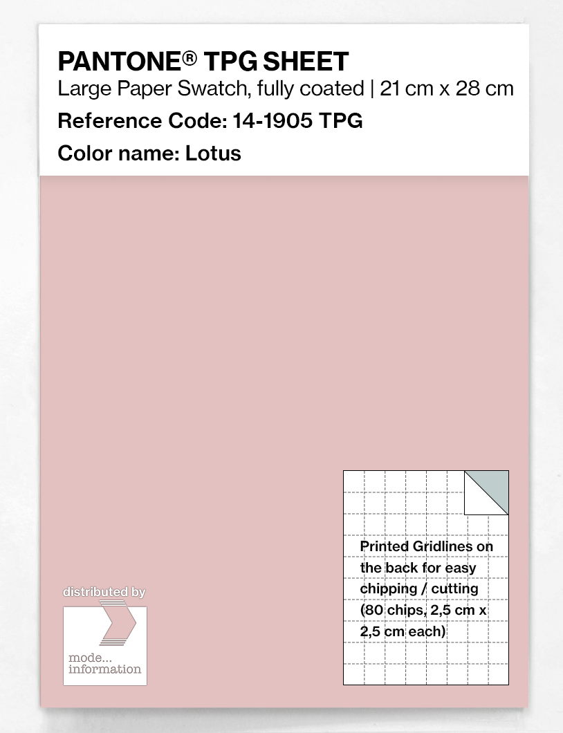 Artikelbild 1 des Artikels “PANTONE® TPG SHEET 14-1905 TPG Lotus “