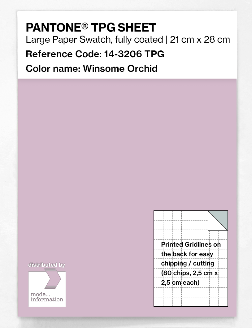 Product image 1 of the product “PANTONE® TPG SHEET 14-3206 TPG Winsome Orchid ”