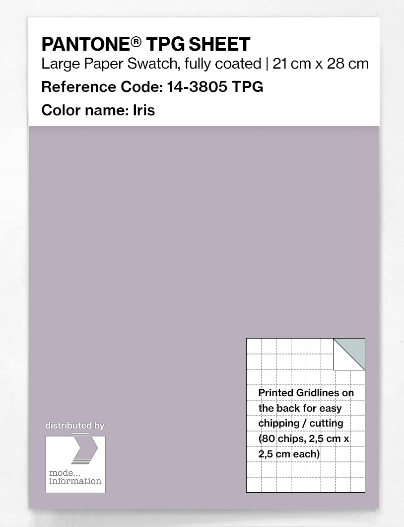Product image 1 of the product “PANTONE® TPG SHEET 14-3805 TPG Iris ”