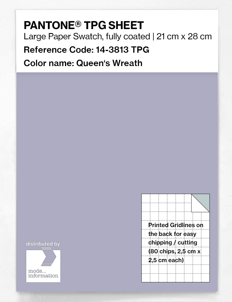 Product image 1 of the product “PANTONE® TPG SHEET 14-3813 TPG Queen's Wreath ”