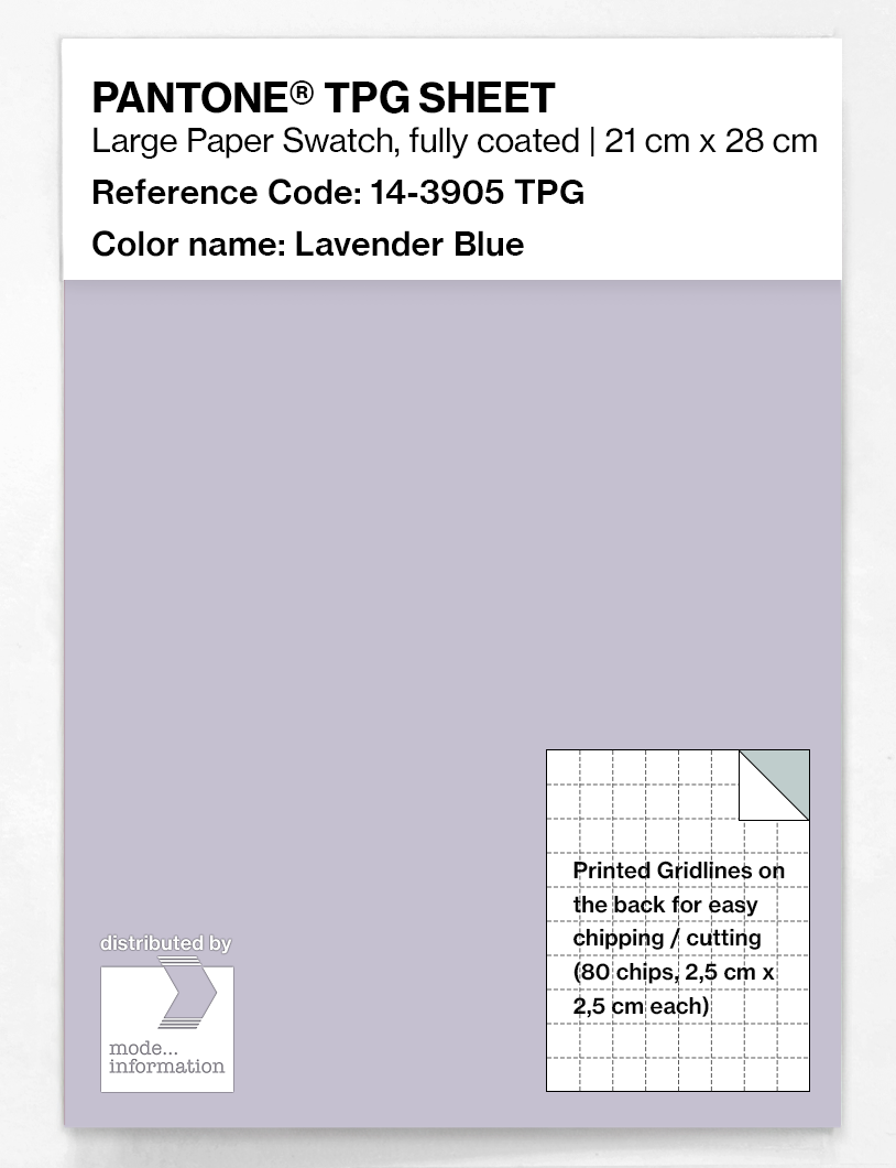 Artikelbild 1 des Artikels “PANTONE® TPG SHEET 14-3905 TPG Lavender Blue “