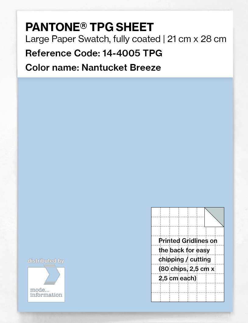Artikelbild 1 des Artikels “PANTONE® TPG SHEET 14-4005 TPG Nantucket Breeze “