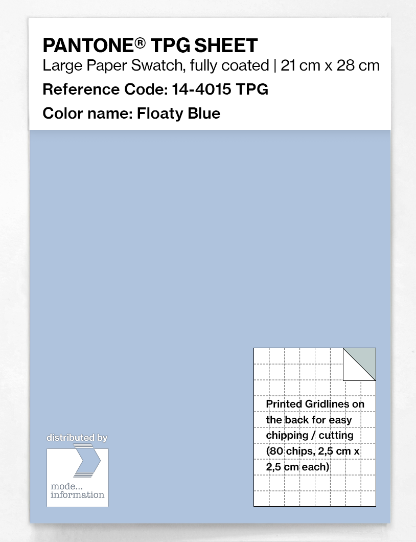 Artikelbild 1 des Artikels “PANTONE® TPG SHEET 14-4015 TPG Floaty Blue “