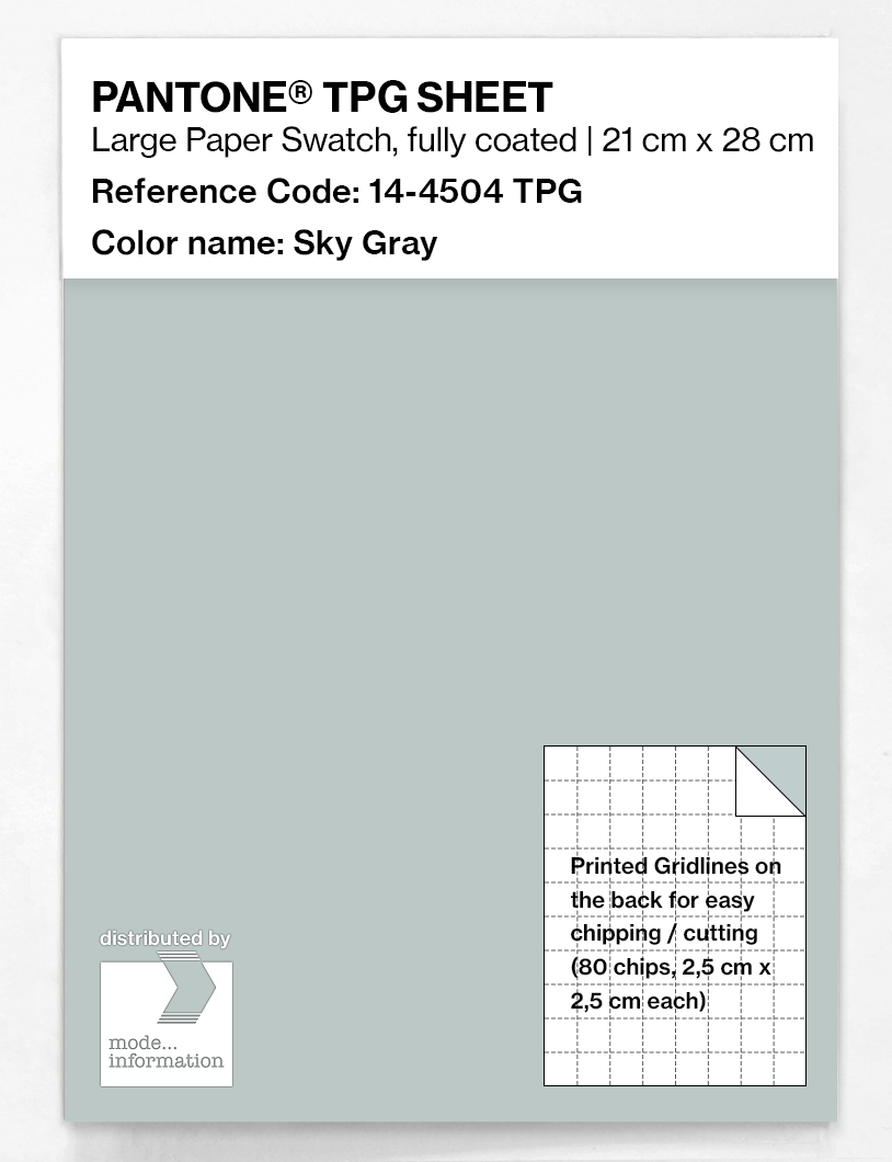 Artikelbild 1 des Artikels “PANTONE® TPG SHEET 14-4504 TPG Sky Gray “