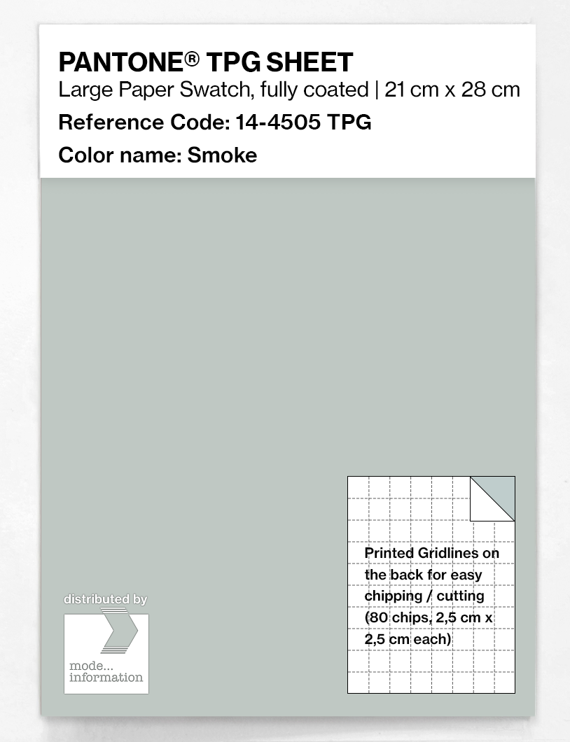 Product image 1 of the product “PANTONE® TPG SHEET 14-4505 TPG Smoke ”