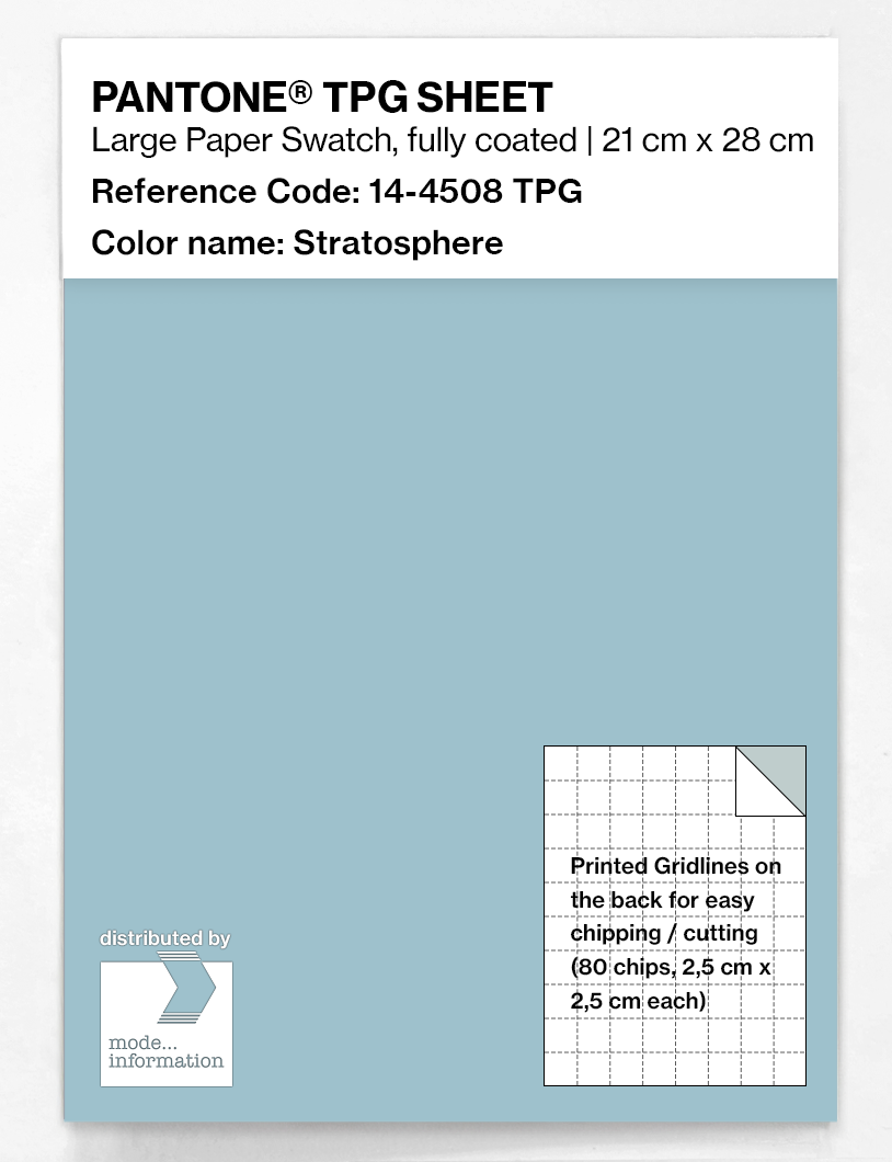 Product image 1 of the product “PANTONE® TPG SHEET 14-4508 TPG Stratosphere ”