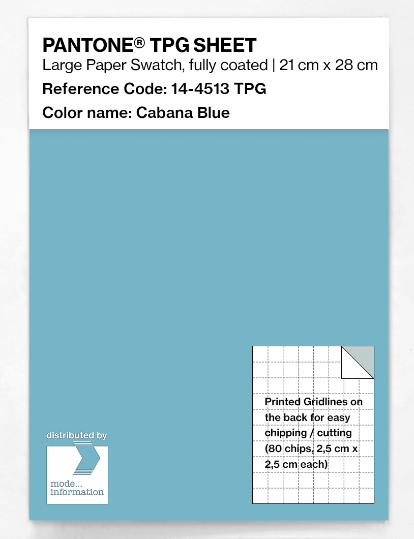 Artikelbild 1 des Artikels “PANTONE® TPG SHEET 14-4513 TPG Cabana Blue “