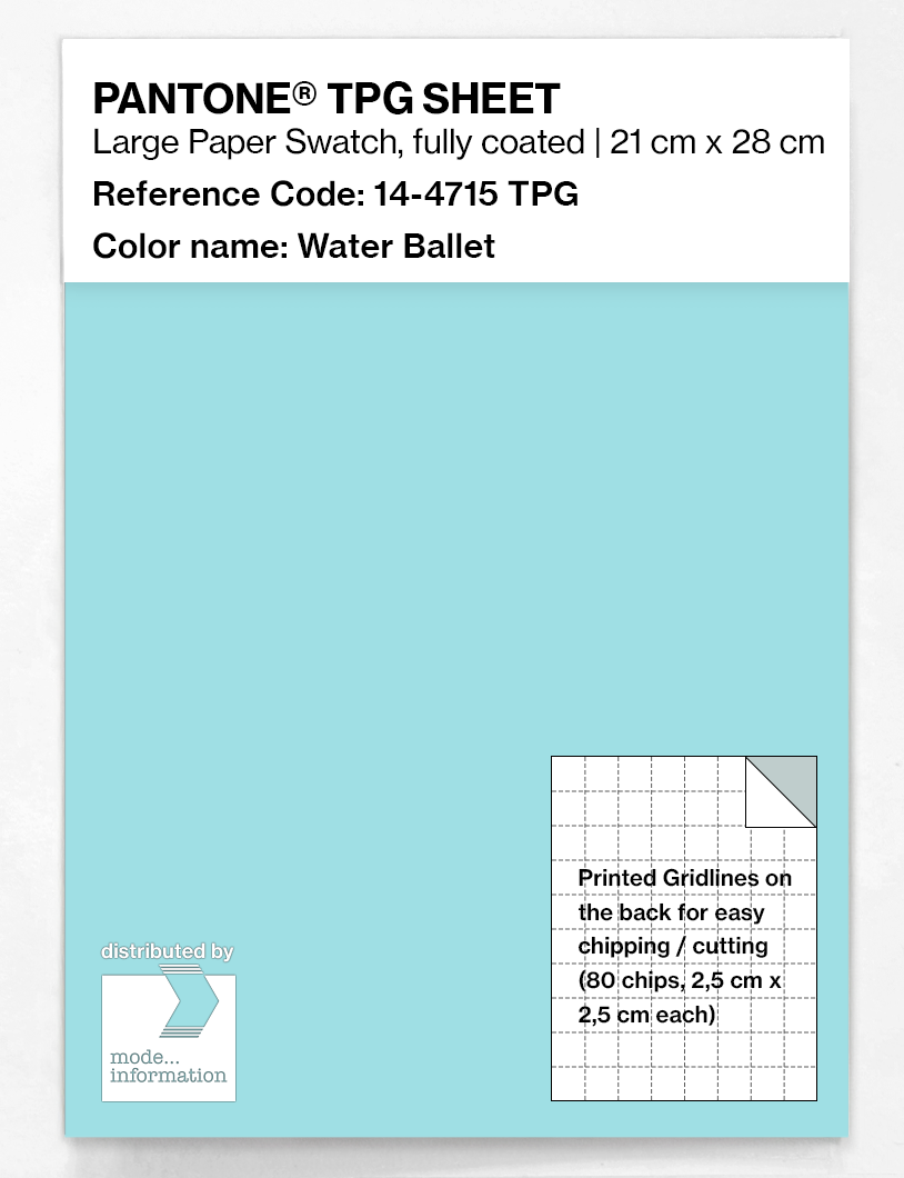 Artikelbild 1 des Artikels “PANTONE® TPG SHEET 14-4715 TPG Water Ballet “