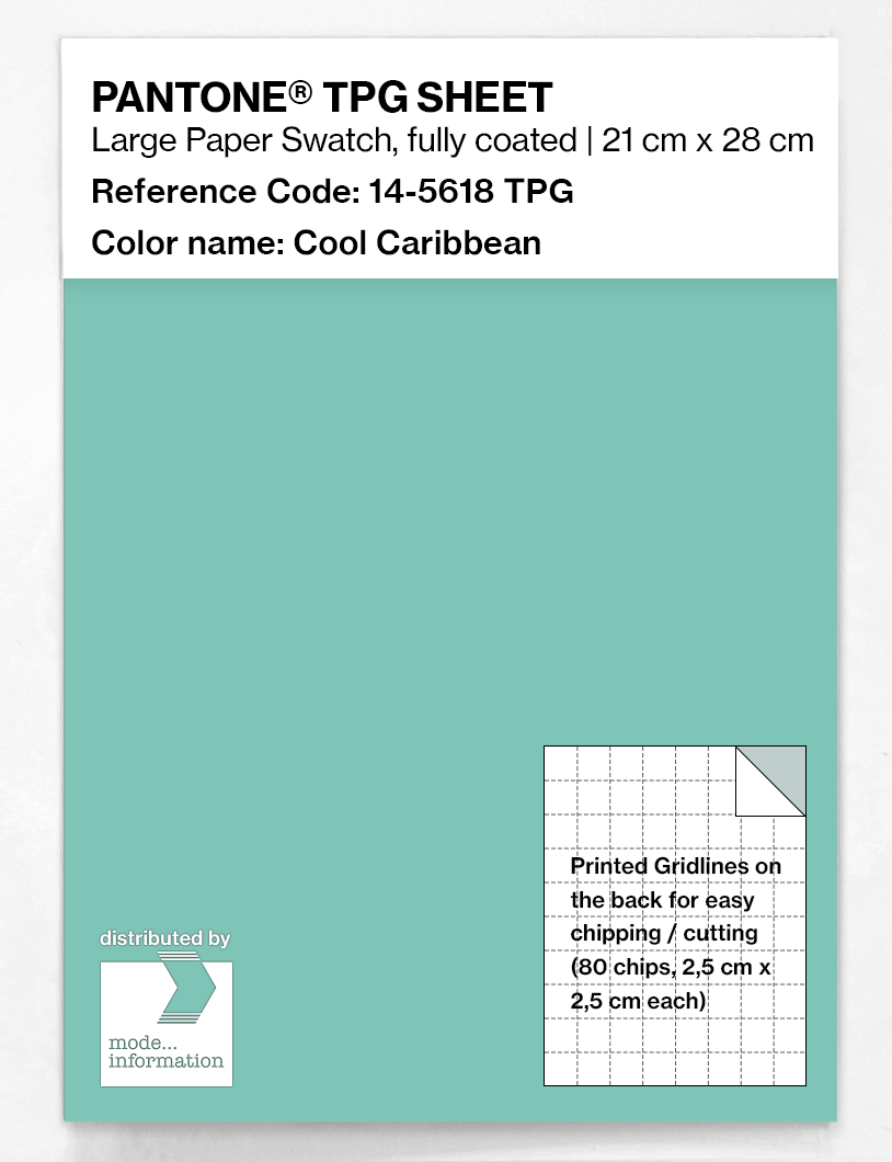Artikelbild 1 des Artikels “PANTONE® TPG SHEET 14-5618 TPG Cool Caribbean “