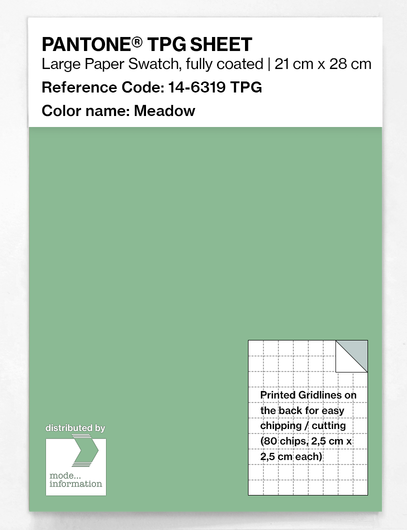 Product image 1 of the product “PANTONE® TPG SHEET 14-6319 TPG Meadow ”