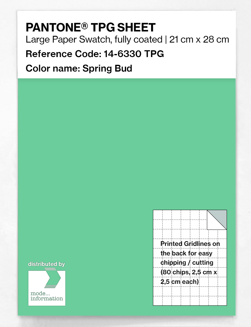 Product image 1 of the product “PANTONE® TPG SHEET 14-6330 TPG Spring Bud ”