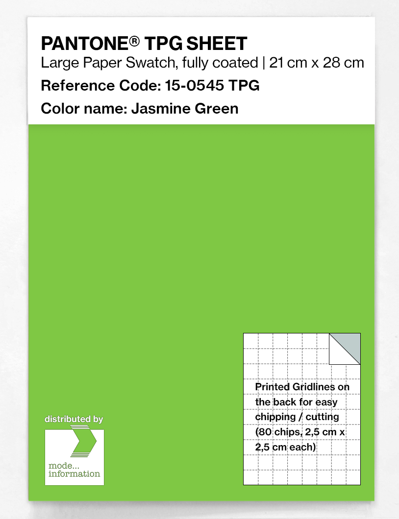 Product image 1 of the product “PANTONE® TPG SHEET 15-0545 TPG Jasmine Green ”