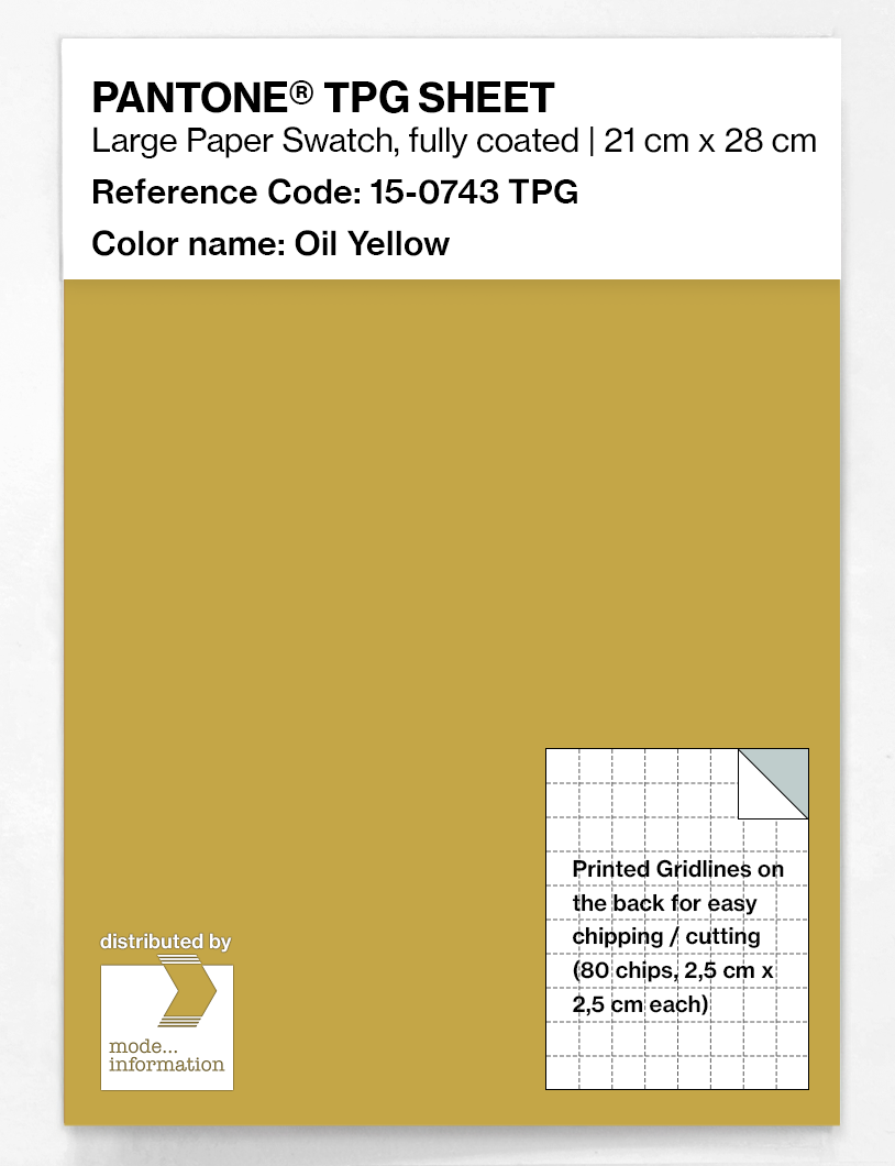 Artikelbild 1 des Artikels “PANTONE® TPG SHEET 15-0743 TPG Oil Yellow “