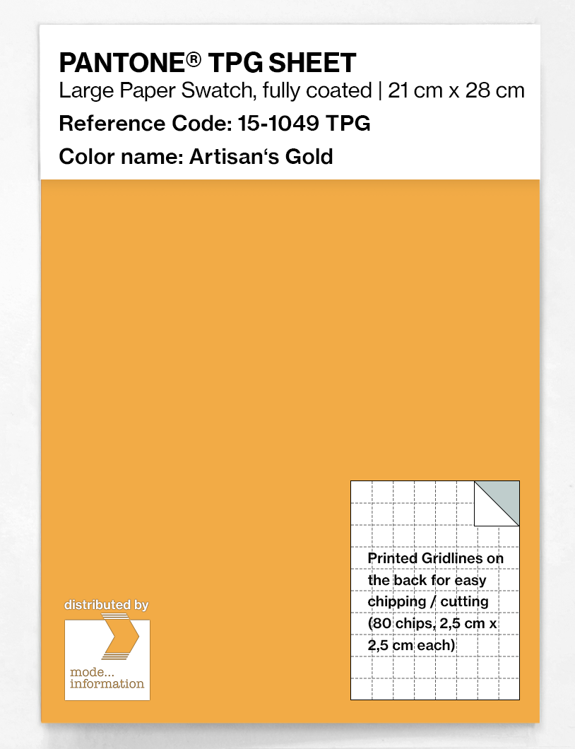 Artikelbild 1 des Artikels “PANTONE® TPG SHEET 15-1049 TPG Artisan's Gold “
