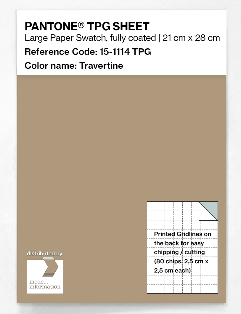 Artikelbild 1 des Artikels “PANTONE® TPG SHEET 15-1114 TPG Travertine “