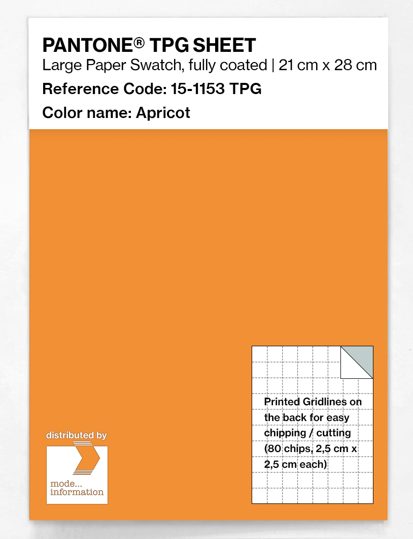Artikelbild 1 des Artikels “PANTONE® TPG SHEET 15-1153 TPG Apricot “