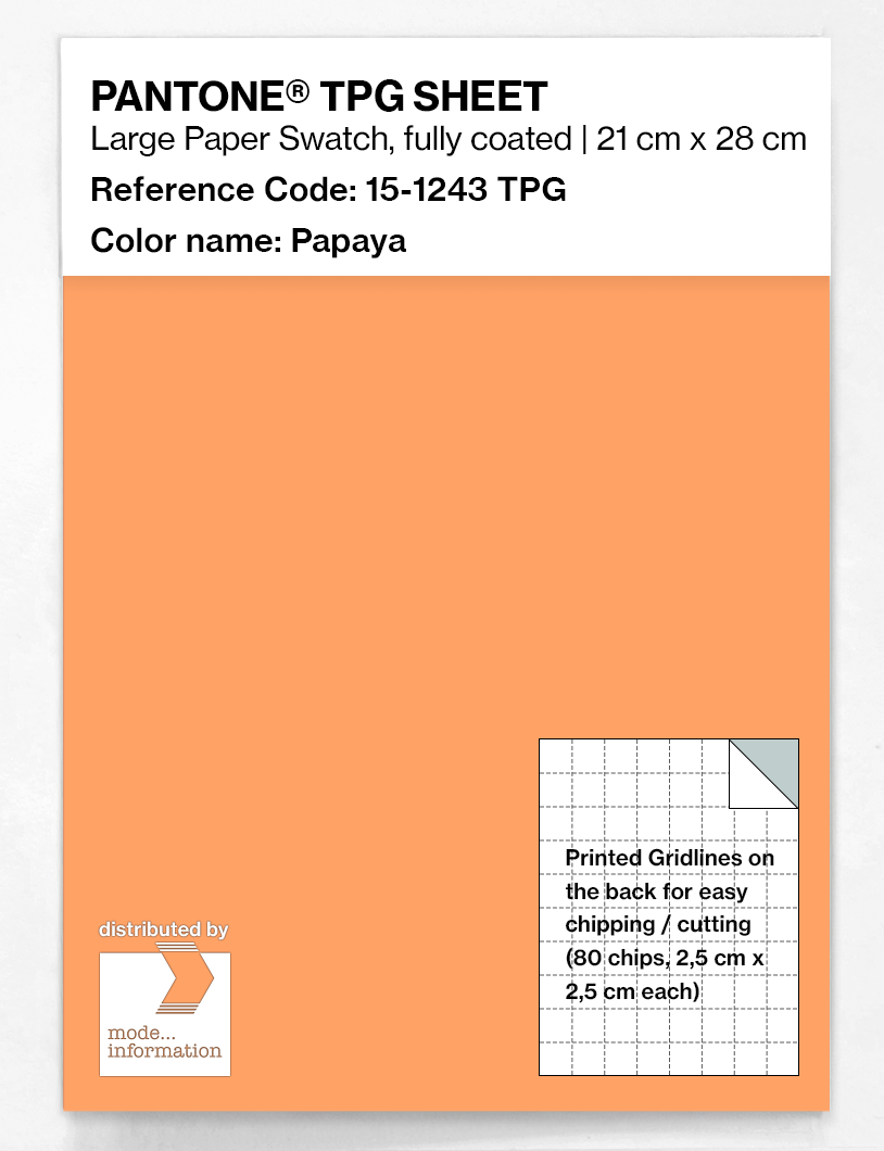 Artikelbild 1 des Artikels “PANTONE® TPG SHEET 15-1243 TPG Papaya “