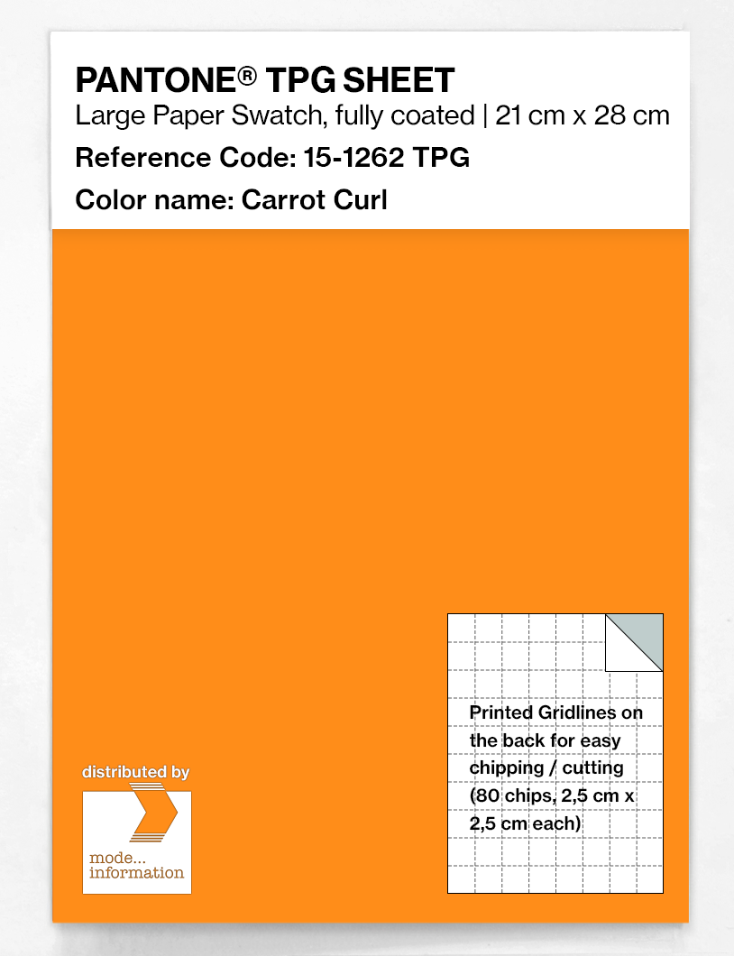Artikelbild 1 des Artikels “PANTONE® TPG SHEET 15-1262 TPG Carrot Curl “