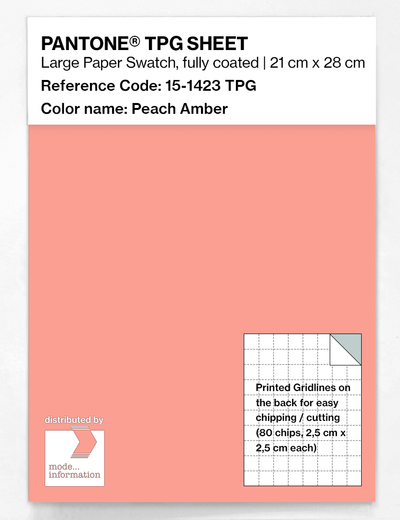 Artikelbild 1 des Artikels “PANTONE® TPG SHEET 15-1423 TPG Peach Amber “