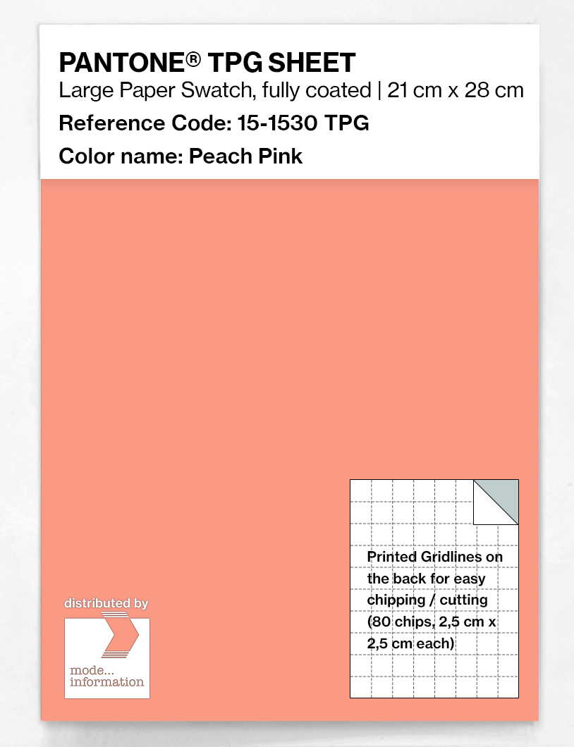Artikelbild 1 des Artikels “PANTONE® TPG SHEET 15-1530 TPG Peach Pink “