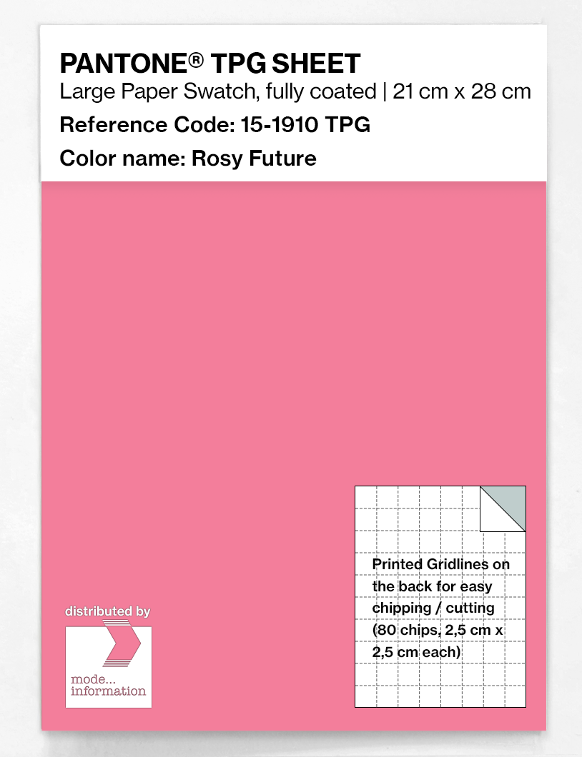 Product image 1 of the product “PANTONE® TPG SHEET 15-1910 TPG Rosy Future ”